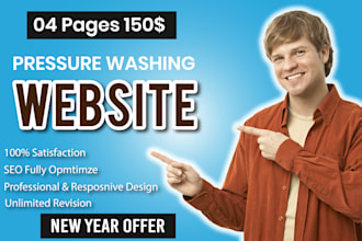 professional pressure washing website for your business