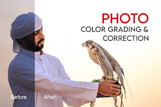 do premium photo color grading and editing
