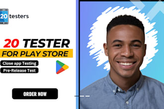 provide 20 testers for beta testing closed 20 app testers on google play console
