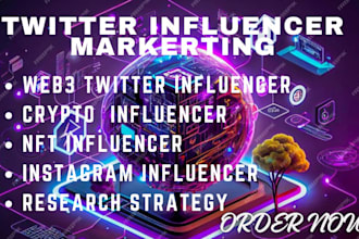 professionally do nft bitcoin crypto twitter influencer, influencer marketing