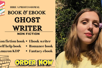 ghostwrite your self help ebook writer memoir book romance children book writer