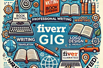 do processional writing, translation, logo design, and product sourcing services