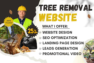 build landscaping, gardening, planting, tree removal, lawn care service website