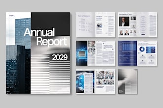do professional annual report, white paper, company profile, reports and booklet