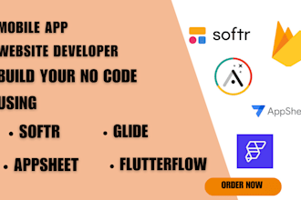 build mobile apps with flutterflow airtable softr glide or appsheet