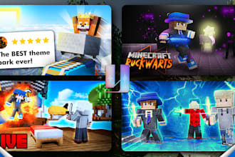 create minecraft youtube thumbnails