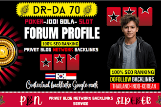 create 30k profile, blog, forum, social, mix backlinks