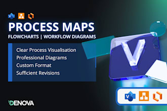 create process maps, flowcharts, or workflow diagrams