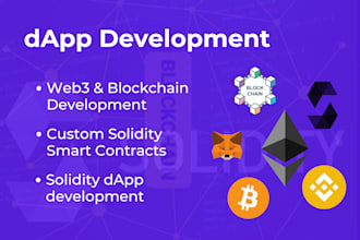 build blockchain based web3 solidity dapp smart contract on ethereum