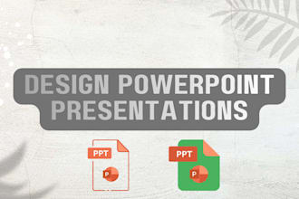 design high quality powerpoint presentations