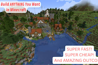 build anything you want in minecraft