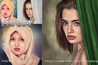 turn your portrait into oil digital painting style