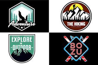 design outdoor, camping,fishing,mountain,sking patch for you