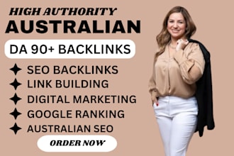 provide high authority australia SEO backlinks from top australian sites