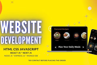 be your front end web developer using react js, next js, html, tailwind css
