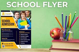 do school, education, summer camp, invitation card  flyer