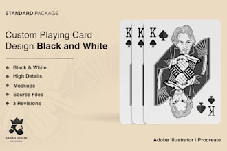 design unique custom playing cards for magicians and cardist