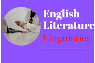 write literature and linguistics articles