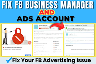 fix and create facebook business manager with profile or immortal bm