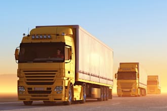 build a modern trucking dispatch, logistics, freight, moving company website