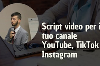 social media video script for instagram and tiktok in italian