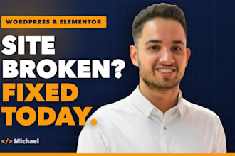 fix any wordpress or elementor bug, error and issue