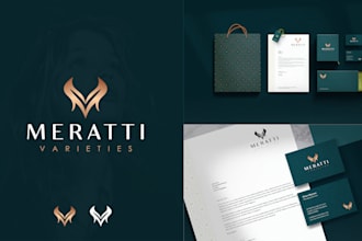design highly modern minimalist and luxury business logo design