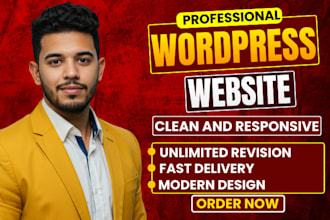 design develop, clean and modern wordpress website as elementor pro expert