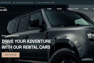 build limousine website chauffeur website taxi booking website with reservation