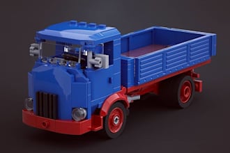 create 3d lego design 3d lego car lego building lego moc with manual instruction