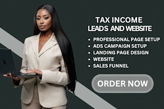 income tax leads tax website finance website tax preparation income tax