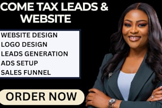 income tax leads tax website finance website tax preparation income tax