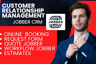 setup jobber online booking request form quotes jobber workflow jobber estimates