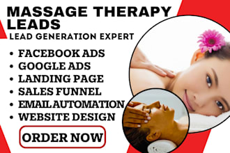 generate massage therapy leads medical spa website chiropractor leads healthcare
