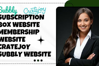 build subscription box website membership website cratejoy subbly website