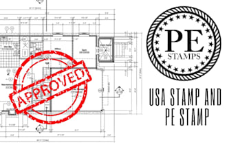 provide pe stamp, architectural stamp, USA stamp, city permit, floor plan