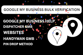 do bulk gmb profile verification for real or virtual address for any businesses