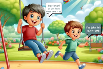 design children storybook illustrations 3d storytelling book cover custom color