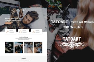 be your ecommerce designer for tattoos shopify store build chic body art store