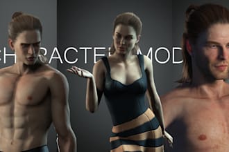 sculpt character models for 3d printing and games