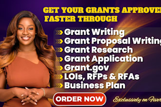 grant proposal, grant research, grant writing, grant application, business plan