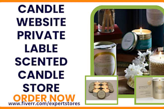 design money making candle website scented candle shopify store private label