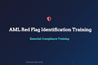 create professional aml training materials