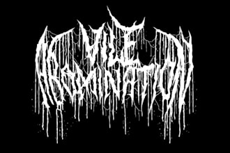 create black metal logo bands