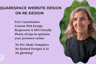 create a professional squarespace website for your  business