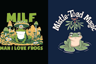 make amazing vintage frog logo