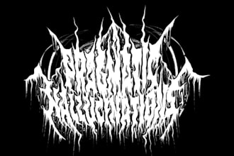 make hardcore and metal band logo