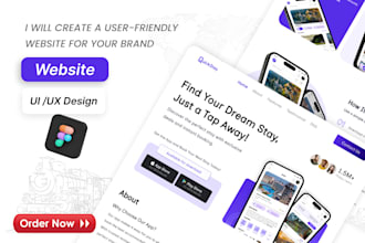 do figma website design, website landing page design