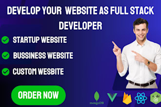 develop custom frontend backend in react js and node js as full stack developer