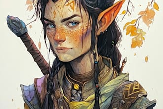 dnd character art and dnd character art